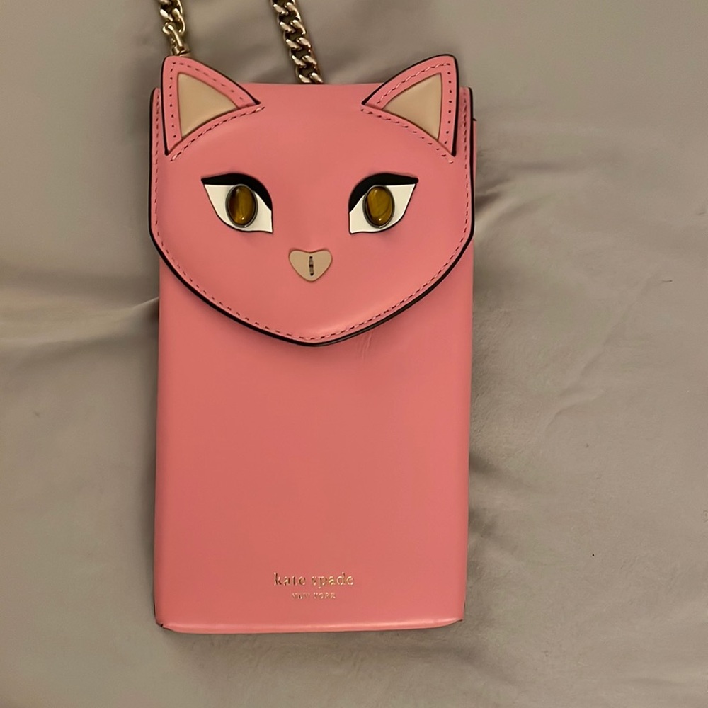 Kate Spade Cats pink crossbody never used
